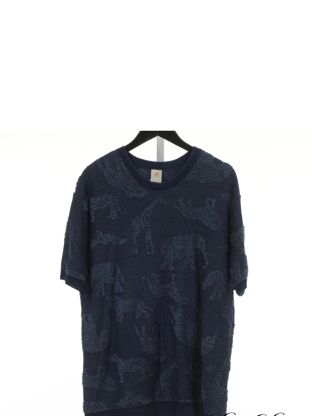 Bru Na Boinne Indigo Faded Burnout Animal Print Shirt
